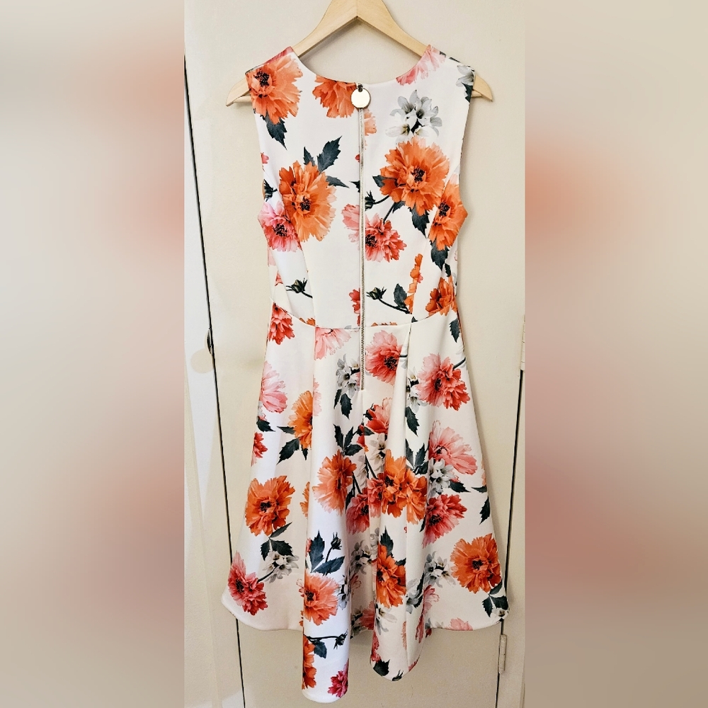 Calvin Klein Sleeveless A-line, High-low Midi dress - Picture 2 of 10